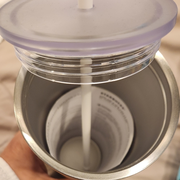 Starbucks Silver Swirl Tumbler - Picture 3 of 3